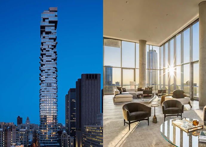 $50M penthouse at 56 Leonard Street goes into contract