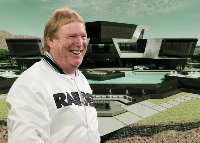 Of course Las Vegas Raiders owner Mark Davis is building this home